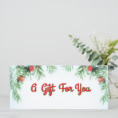 Een cadeautje voor je geld / Cadeaubon Kaart voor  (Staand voorkant)