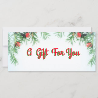 Een cadeautje voor je geld / Cadeaubon Kaart voor