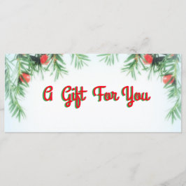 Een cadeautje voor je geld / Cadeaubon Kaart voor 