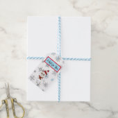 Een cadeautje voor je, Llama en Snowflakes kerst Cadeaulabel (Met Touw)