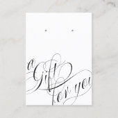 Een cadeautje voor je voegt Logo White Earning Dis Visitekaartje (Voorkant)