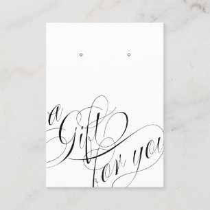 Een cadeautje voor je voegt Logo White Earning Dis Visitekaartje