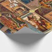 Een cadeautje voor kerstcadeaus cadeaupapier (Hoek)