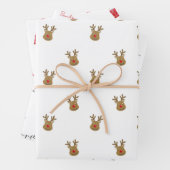 Een cadeautje voor Kerstmis in Santa Cute Inpakpapier Vel (In situ)