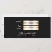 Een cadeautje voor roze roodroodbruine cadeaubon (Achterkant)