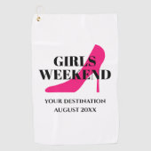 Een cadeautje voor vrouwen voor een sportwandeling golfhanddoek (Voorkant)