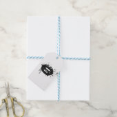 Een cadeautje voor zwarte en witte mode cadeaulabel (Met Touw)