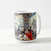 Een café in San Francisco Alcatraz Koffiemok (Voorkant rechts)