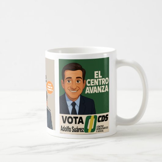 Een café met Adolfo Suárez Koffiemok (Rechts)