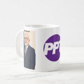 Een café met de PPT Koffiemok (Voorkant links)