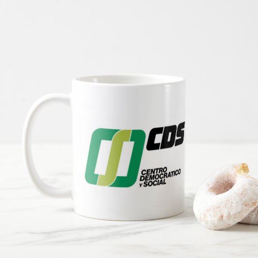 Een café met het Centrum Koffiemok (Met donut)
