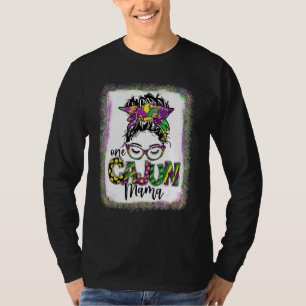 Een Cajun Mama Mardi gras heeft geslagen voor vrou T-shirt