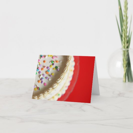 Een cake alleen voor jou kaart (Voorkant)