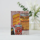 Een cake- en bakpoedercollage briefkaart (Staand voorkant)