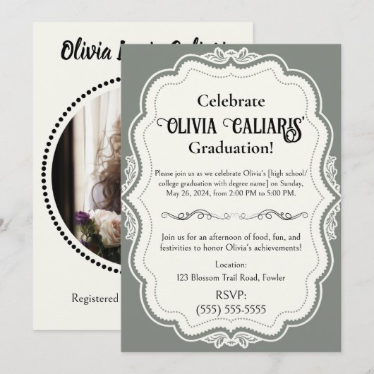 Een caleidoscoop van feestvreugde: Spaans groen Kaart (Voorkant / Achterkant)