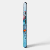 Een caleidoscoop van liefde: een levendig hart Case-Mate iPhone case (Achterkant / Links)