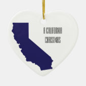 Een Californië-kerstaangepast ornament (Voorkant)