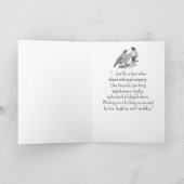 Een Californische kwartel persoonlijkheid Verjaard Kaart (Binnen)