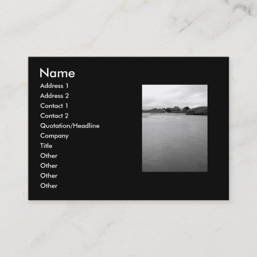 Een Calm Bay in Ierland. Near Rosscarbery. Visitekaartje (Voorkant)