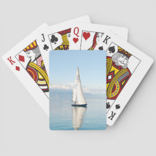 Een Calm Mirror-achtige baai van Zee Pokerkaarten