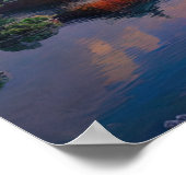 Een Calm Oasis aan de rand van de rivier Poster (Hoek)