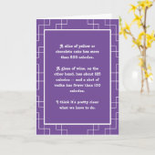 Een caloriebewuste verjaardag? kaart (Gele Bloem)