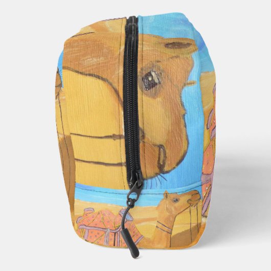 Een Camel cosmetische tas (Rechts)