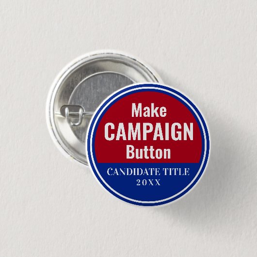 Een Campagne-Button maken Ronde Button 3,2 Cm (Voorkant /achterkant)