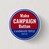 Een Campagne-Button maken Ronde Button 3,2 Cm (Voorkant)