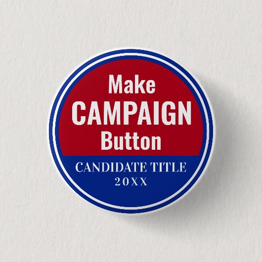 Een Campagne-Button maken Ronde Button 3,2 Cm (Voorkant)