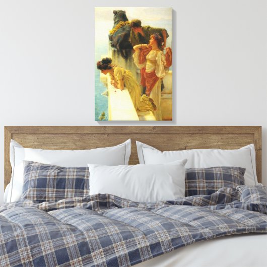 Een campagne van Sir Lawrence Alma-Tadema Canvas Afdruk (Insitu (Slaapkamer))