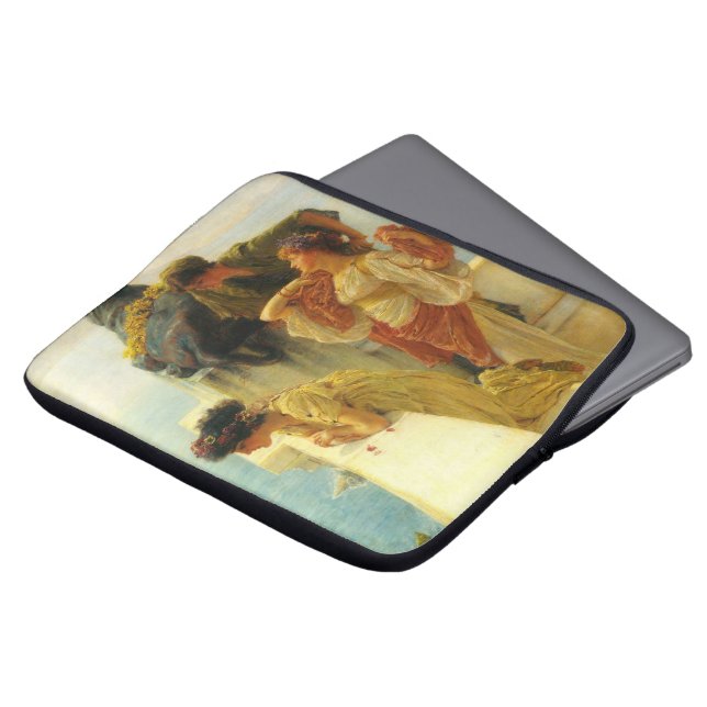 Een campagne van Sir Lawrence Alma-Tadema Laptop Sleeve (Voorkant top)