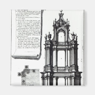 Een campanile ontworpen voor St. Peter's, Rome Magneet
