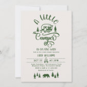 Een camper is onderweg Groen bos Kaart (Voorkant)
