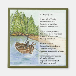 Een campinglijst om te overwegen magneet