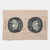 Één Campsite tegelijkertijd, Aangepaste Camping Theedoek (Horizontaal)