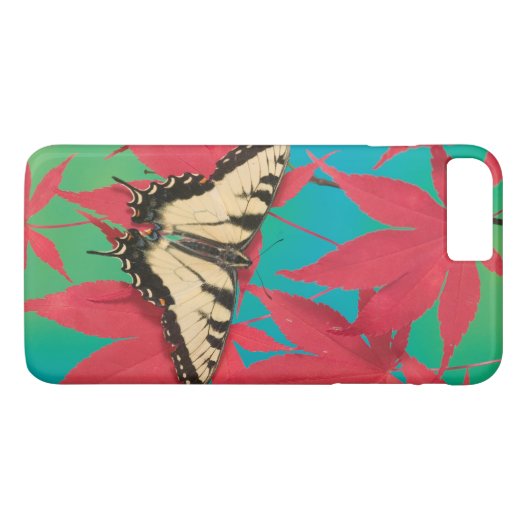 Een Canadese tijger Swallowtail Butterfly Case-Mate iPhone Case (Achterkant (Horizontaal))