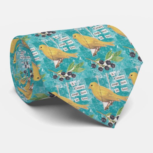 Een Canarische, het beste in liefde zingt Stropdas (Opgerold)