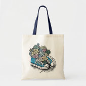 Een canvas tas met een leuke illustratie. (Voorkant)