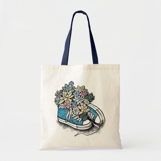 Een canvas tas met een leuke illustratie. (Voorkant)