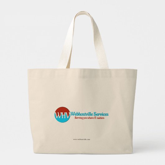 Een canvas tas voor je boodschappen (Achterkant)