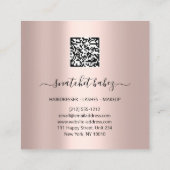 Een canvas van creativiteit: Kaart die oppoetst te Vierkante Visitekaartje (Achterkant)