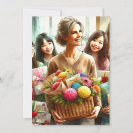 Een canvas van dankbaarheid kaart