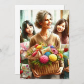 Een canvas van dankbaarheid kaart (Voorkant / Achterkant)