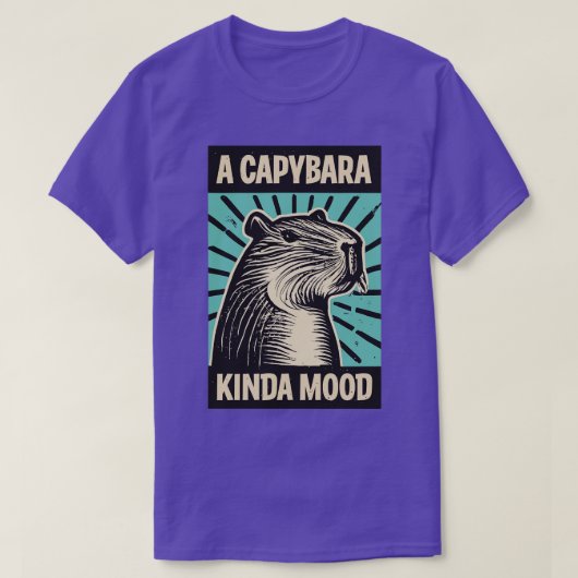 Een capibara soort stemming t-shirt (Design voorkant)
