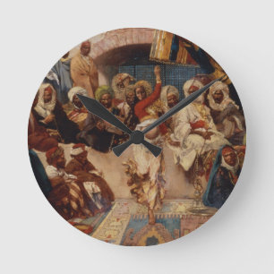 Een captive Publiek, 1883 (olie op canvas) Ronde Klok