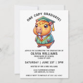 Een capy Afstuderen grappig Capybara afstudeerfees Kaart (Voorkant)