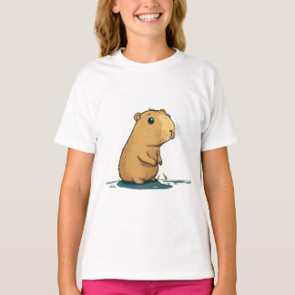 een capybara in het watersgat t-shirt