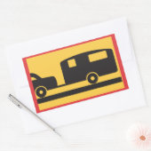 Een caravan slepen rechthoekige sticker (Envelop)