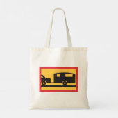 Een caravan slepen tote bag (Achterkant)